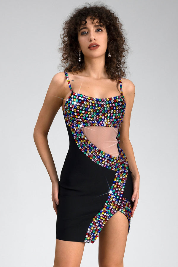 Artinea Diamond Mesh Glitter Dress