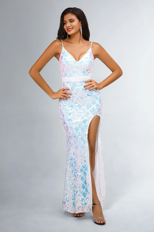 Dell Mermaid High Slit Evening Dress