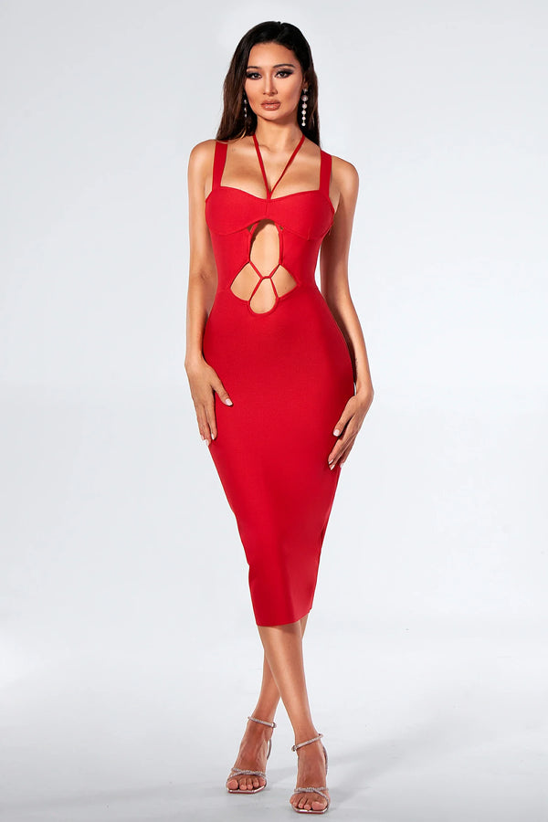 Rhea Cutout Backless Maxi Dress